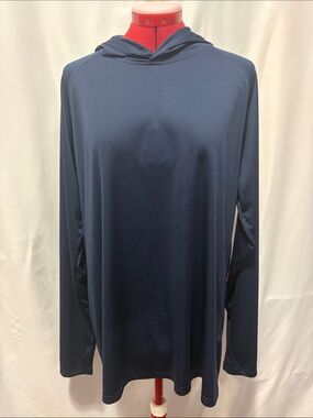 Men's Hooded Long-Sleeve Performance Shirt - Navy